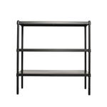 【Y HOUSE】90x45x90 cm three-layer hole-free iron plate storage rack rack iron rack - black paint, , large