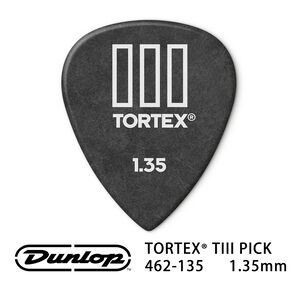 Jim Dunlop Tortex TIII 462R 1.35mm Pick (三片、十片組)【敦煌樂器】