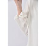 (S) nautica質感假兩件白色長袖上衣二手衣, , large