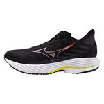 Mizuno Wave Rider 28 Sw 男 慢跑鞋 超寬楦 彈力 支撐 緩震 黑 紅 [J1GC240458], , large