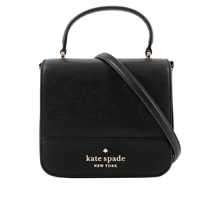 Kate Spade Staci 防刮皮革方形手提/斜背二用包/黑色