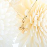 【Angel & Me】金蝴蝶 s925 純銀厚鍍24k純金 項鍊 生日 週年 畢業 情人節 聖誕節 禮物, , large
