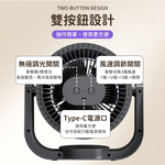 USB三合一夜燈空氣循環風扇(壁掛/桌夾/直立), , large