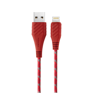 [亞瑟3C] ENERGEA Lightning to USB-A NyloXtreme 編織耐彎折快速充電線  1.5M-紅色