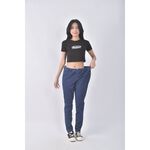 (2XL) lativ丹寧牛仔質感棉質藍色長褲二手衣, , large