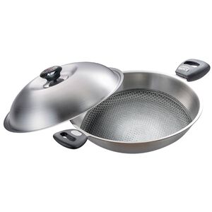 PERFECT 理想牌 金緻316不銹鋼專利不沾炒鍋附蓋炒鍋 40cm雙耳-Leidea樂德兒