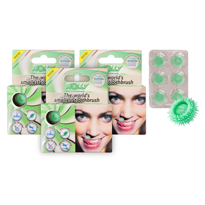 Rolly Brush Smallest toothbrush 3pack Mint
