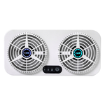Micro-USB car ventilation fan - white (dual vents), , large
