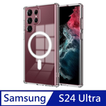 【MagSafe磁吸】 防摔透明保護殼 空壓殼 硬殼 磁吸殼 適用 Samsung Galaxy S24 Ultra, , large