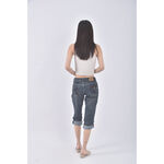 (L) jeans le丹寧牛仔五分藍色長褲二手衣, , large