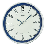 SEIKO 精工 歐式風格 滑動式秒針靜音掛鐘 時鐘 QXA834W, , large