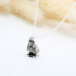 【Angel & Me】Wisdom Owl s925 sterling silver necklace Valentine Day gift, , large