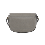 LONGCHAMP S號 EPURE 牛皮翻蓋馬鞍包(斑鳩灰), , large