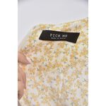 (S) pick me韓牌碎花低胸黃色洋裝二手衣, , large