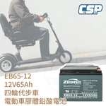 EB65-12 銀合金膠體電池12V65A 可用在四輪代步車 老人代步車  電動搬運車 電動堆高機 電動叉車 油壓拖板車, , large