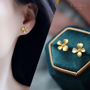 【Gulicc】古莉可 耳環 金色桂花 氣質耳環