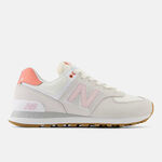 Kixpress-New Balance 574 女 運動休閒鞋 復古鞋 麂皮 舒適 緩震 鏡灰 玫瑰砂糖粉 [WL574IPK], , large