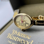 [星晴錶業]Vivienne Westwood手錶,22mm, 32mm,VW00008白金色錶面銀錶殼金色精鋼錶帶款, , large