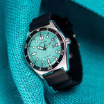 CITIZEN 星辰 光動能潮男時尚大三針手錶-湖水綠 AW1760-14X, , large
