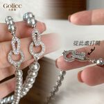 【Gulicc】古莉可 項鍊 最愛經典珍珠項鍊麻灰色, , large