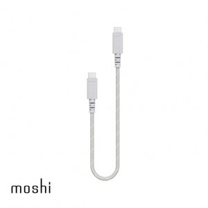 Moshi Integra USB-C to USB-C 240W/480Mbps 充電傳輸線 (0.3m)-灰 0.3m