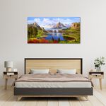 【御畫房】金山聚寶 國家一級畫師手繪油畫60×120cm(VF-116), , large