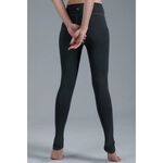 YOGA FLOW Lala Pants - 長版修身踩腳褲 - 深灰紋 Dark Crey, , large