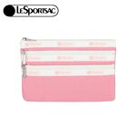 Lesportsac 3-zip Cosmetic 三層拉鍊化妝包 -滾邊花漾粉, , large