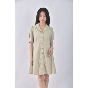 (M) net排扣綠色洋裝二手衣,  (M) net排扣綠色洋裝二手衣