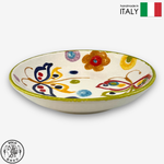 【SOLO Vintage】Modigliani Italian Pottery 21cm Deep Plate Soup Plate  POP Pop Art Butterfly Series, , large