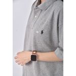 (L) polo ralph lauren棉質純棉灰色短袖上衣二手衣, , large