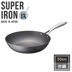 【vitacraft】日本製窒化鐵 無塗層單柄鐵炒鍋 30cm(Super Iron系列)