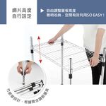 【KIWISH】46X40X60H三層架(黑色)收納架/鐵架/置物架/鐵力士架｜六分管徑 整體耐重150kg, , large