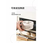 【A&R】四入組 日式304不鏽鋼便當盒附保溫袋、餐具套裝-微波款 2160ML 奶油白, , large