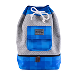 SOLIS 夏日呢喃系列拼接束口包-煙燻藍, , large