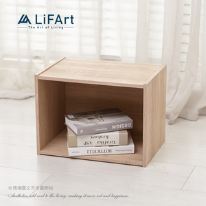 【LiFArt】MIT日系簡約單格收納櫃-經典橡木色
