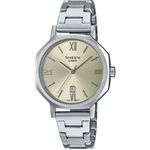 CASIO 卡西歐 SHEEN 文青風格 八角形鍊帶女錶-金 SHE-4554D-9A, , large