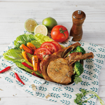 Seasoned Tomahawk Pork Chops, , large