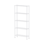 【Y HOUSE】90x30x210cm Lightweight Five-layer Iron Rack Iron Rack Shelf-Painted White, , large