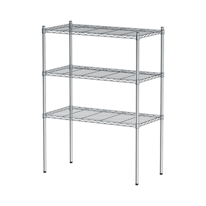 【Y HOUSE】90x45x120cm Lightweight Three-layer Iron Rack Iron Rack Shelf-Electroplating
