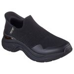 Kixpress-Skechers 思克威爾 Hazel 女 休閒鞋 舒適 黑 金 [177586BBK], , large