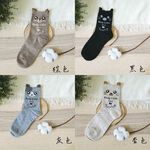 [Kaimei Cotton Industry] 8 pairs set, random and excellent, MIT made in Taiwan, pure cotton style women's socks, watery little animal style, , large