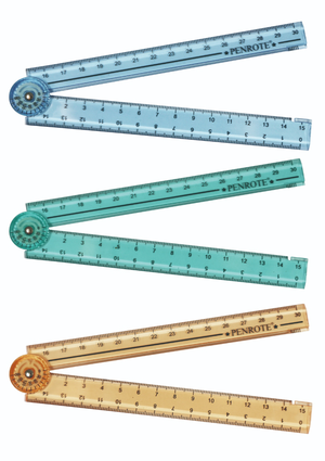 Aurora Folding Ruler &ndash; Blue