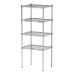 【Y HOUSE】60x45x150cm Lightweight Four-layer Iron Rack Iron Rack Shelf-Electroplating, , large