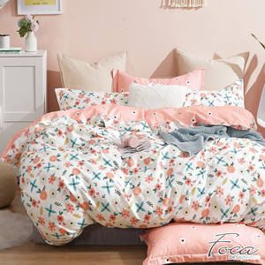 【FOCA】Sure enough, it's auspicious | 200-thread count combed cotton graphene dual-use quilt and bedspread set - double