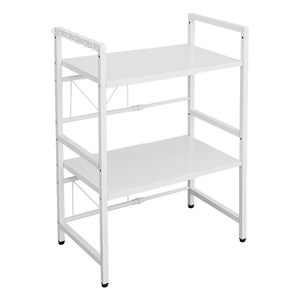 【Y HOUSE】Multi-purpose retractable storage rack/electrical rack/kitchen rack/shelf-double layer white