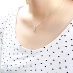 【Angel & Me】Surfboard s925 sterling silver necklace Birthday Valentine Day gift, , large