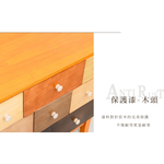 【Y HOUSE】Wooden cabinet, chest of drawers, sideboard, log style, wood color, storage cabinet - 8 drawers, , large
