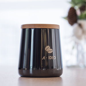 AIDIO 鈦金典藏密封罐(曜石黑)-附贈鈦金豆匙