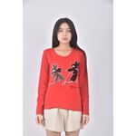 (S) ruby club兔子紅色長袖上衣二手衣, , large